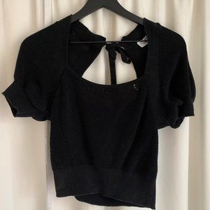 & Other Stories Knit Puff Sleeve Top